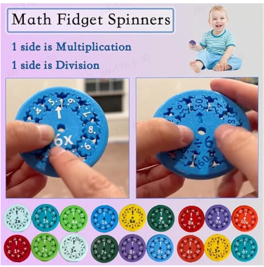 Math Magic Fidget Spinners