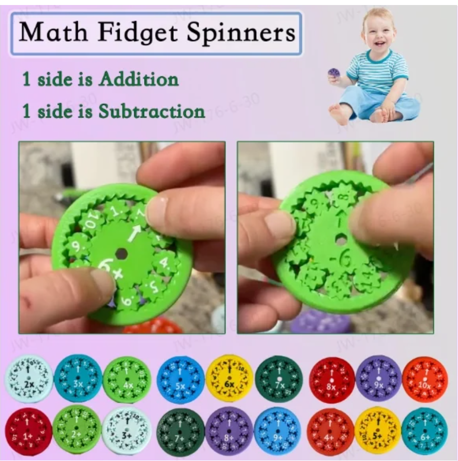 Math Magic Fidget Spinners