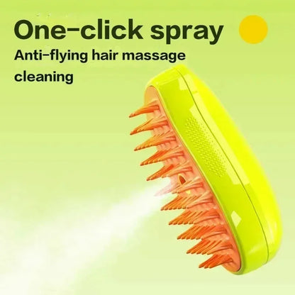 Steamy Pet Groomer Brush