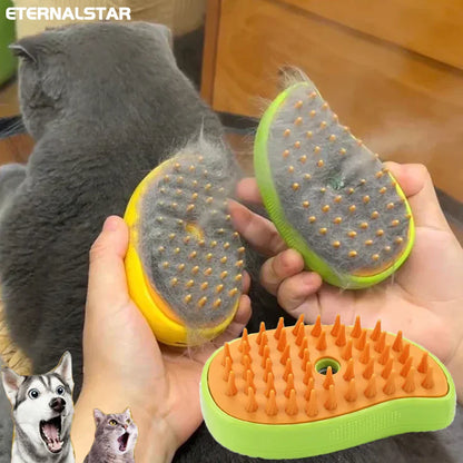 Steamy Pet Groomer Brush